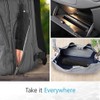 ROYALWORTH - Windproof Compact Travel Umbrella, 210T Pongee Canopy, 8