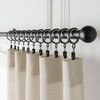24 Pack Curtain Rings, Premium Metal with Smooth & Quiet