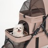 Double Pet Stroller for Dogs and Cats, One-Hand Foldable with