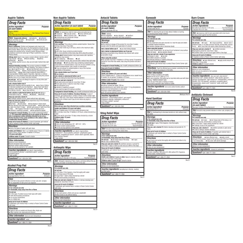 ANSI Be Smart Get Prepared First Aid Kit OSHA/ANSI Compliant,