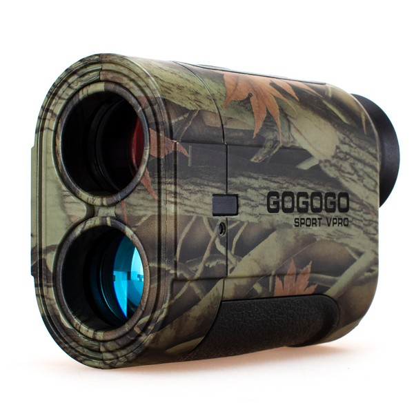Gogogo Sport Vpro 6X Hunting Laser Rangefinder Bow Range Finder Camo Distance Measuring Outdoor Wild 650/1200Y with Slope High-Precision Continuous Scan