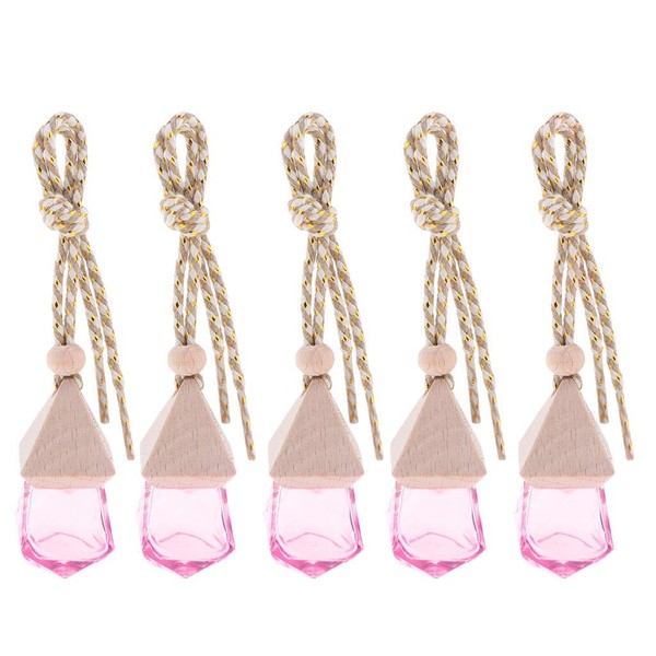 5PCS Car Air Freshener Perfume Bottle Car Hanging Diffuser Bottle