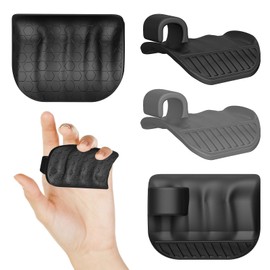 Wnddle Grips for Weight Lifting, Anti-Slip Workout Weight Lifting Grips, Ergonomic Rubber Hand Protector Gloves, for Pull-Ups, Gym Training and Exercise, for Men Women (Grey)
