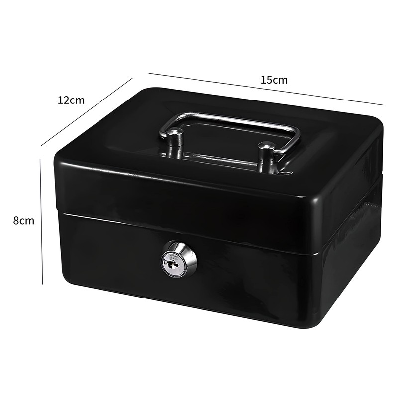 Retoo Lockable Cash Box 15 x 12 x 8 cm