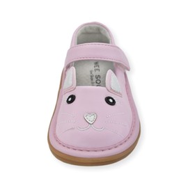Wee Squeak Toddler Squeaky Shoes Kitty Cat Pink Size 8