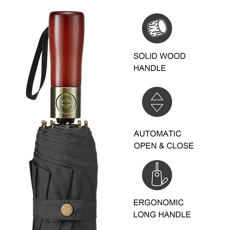 G4Free 54 inch Large Compact Windproof Golf Umbrella for Rain