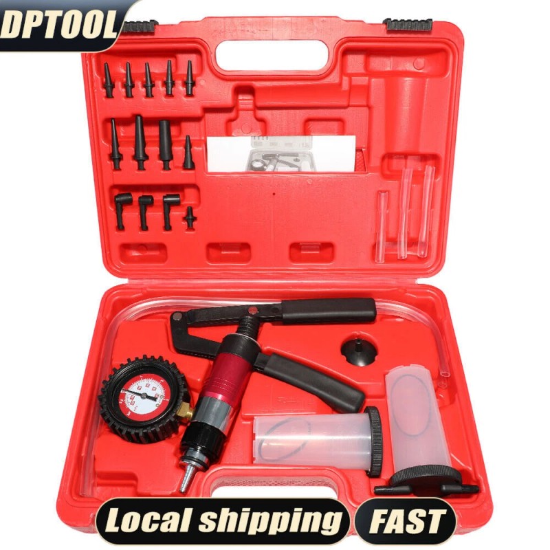 DPTOOL 21Pcs Hand Held Vacuum and Pressure Pump Tester Tool