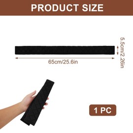 Liqqlex 25.5 Inch Extra Long Car Seat Belt Covers, Soft and Comfortable Harness Pad for Adults and Kids, Long-Lasting Fabric Material Easy to Install Universal Fit for Cars Trucks SUV, Black