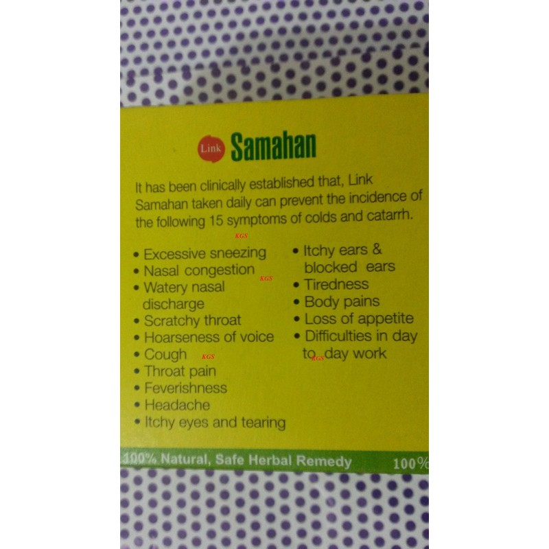 50 Sachets Samahan Ayurvedic Herbal Ceylon Tea Natural Drink