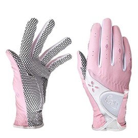 PGM Ladies Golf Gloves Improved Grip System Comfortable Air Circulating Gloves Pink L