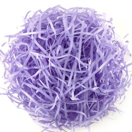 LKQBBSZ Crinkle Cut Paper Shred Filler for Gift Wrapping Easter Gift Box Filling Basket Filler Recyclable DIY Craft Confetti Grass for Valentine's Day (Purple)