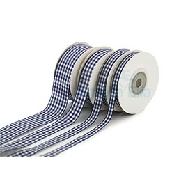 AE Amelia Ella Gingham Ribbons Double Sided Checkered Ribbon for Arts-Crafts, Gift Package Wrapping Sewing Trim Embellishments Graduation Christmas Wedding Baby Shower Birthday Valentine's Day