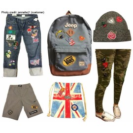 Undisclosed New 2.8" White Star Embroidered Iron On or Sew On Patch 116