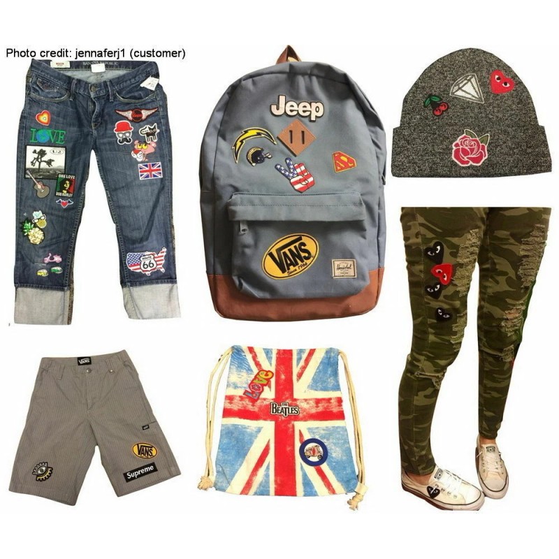 Undisclosed New 2.8" White Star Embroidered Iron On or Sew