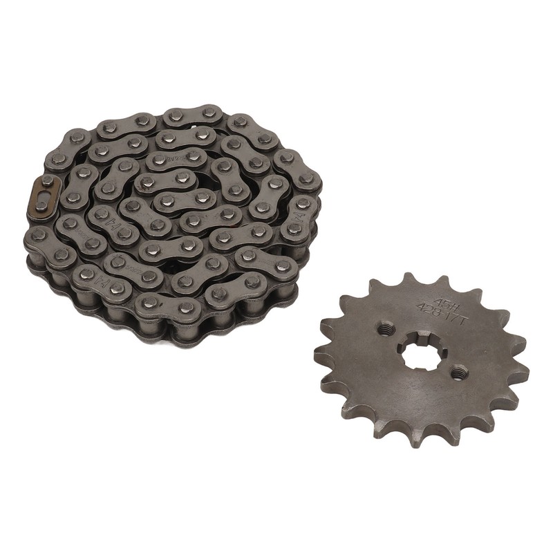 428 17T 17mm Sprocket 428 Drive Chain 60 Links Kit
