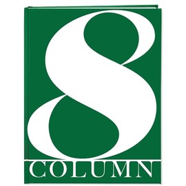 BookFactory 8 Column Book Hardbound Columnar Notebook (Eight Columns Columnar Book) Logbook - Soft Touch Laminate Hardbound, 100 Pages, 8.5'' x 11'' (Made in USA)