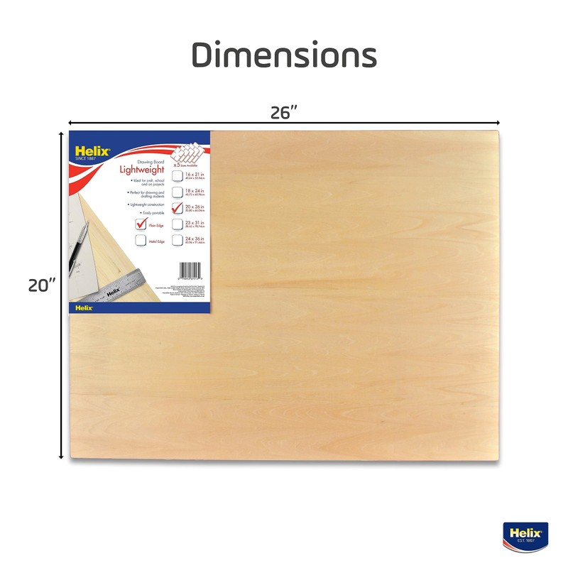 Helix - Wooden Lightweight Drawing Board - 20 x 26