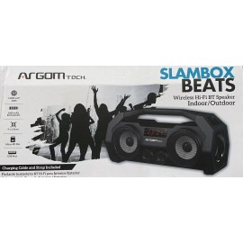 ARGOM TECH SLAMBOX BEATS WIRELESS BT SPEAKER Indoor/Outdoor