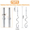 Hand Mixer Dough Hook Stainless Steel Attachments Compatible with Kitchen