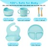 Velvet Lullaby Baby Feeding Set - Silicone Bib, Suction Plate,