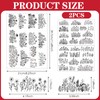 Flower Water Soluble Embroidery Patterns, 25 Pcs Stick and Stitch