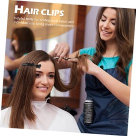 Mikinona 2sets Hair Styling Essential Black Hair Clips Salon Clips for Sectioning Lightweight for Professionals 12pcs*2