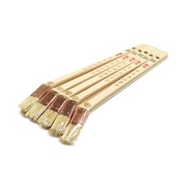 Yoshikawa Sangyo White Pig Bristle Joint Brush, Namejitane, 10 Pieces, No. 5, 0.6 inches (15 mm)