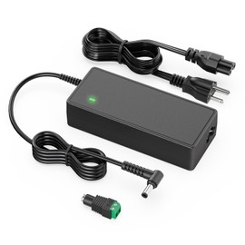 24V DC Power Supply, 4A 96W Led Lights AC 100-240V Adapter DC Converter Transformer for LED Strip Light, CCTV Camera and Other Low Voltage Devices, 24Volt 4Amp Power Cord with 5.5 x 2.1mm 2.5mm