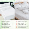YIYEA Cooling Sheets, 100% Viscose Derived from Bamboo Sheets Full