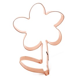 Simple Daisy with Stem Copper Flower Cookie Cutter