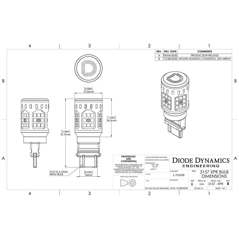 Diode Dynamics 3156/3157 XPR Backup LED Bulbs