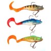 All 3 Colours Of 6" pike 40G Curl Tail Shads,pike