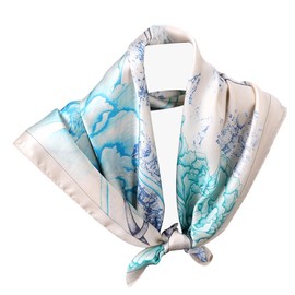 ESTEVANJ MUR Women's Silk Scarves, 70 x 70 cm, Soft Square Silk Scarf, Bandana, Scarves, Neck Headscarf, Decoration Headwear, Gift for Women, 3