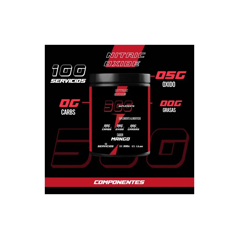 Oxido Nitrico 500gm 300 Suplements 100 Servicios