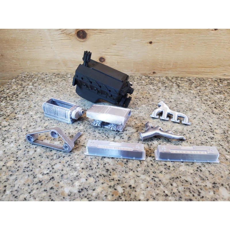 Unbranded 3d Print Supercharged V8 1/10 Scale Engine Motor For