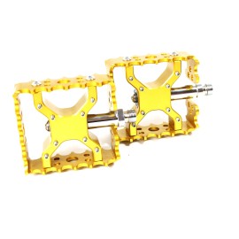 Peddlepower Smooth BMX Pedals 9/16 BMX 6061 billet aluminum body stainless hardware - Blue