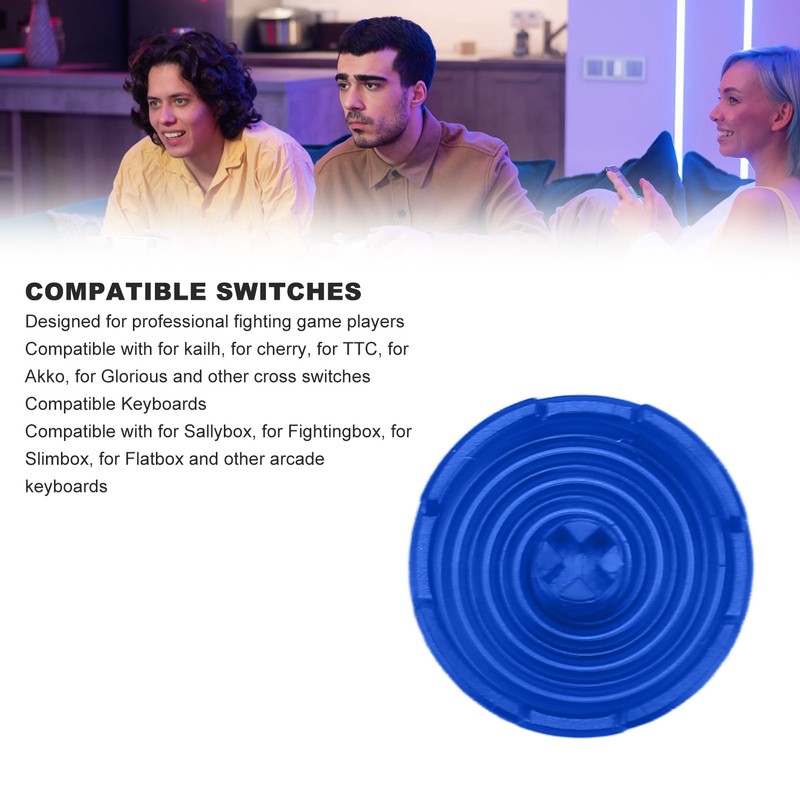 12pcs Arcade Button Cover Replace Mechanical Push Button Cover for