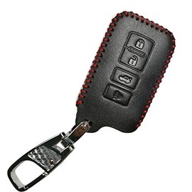 Leather Smart Key Fob Remote Cover for Toyota Vehicles