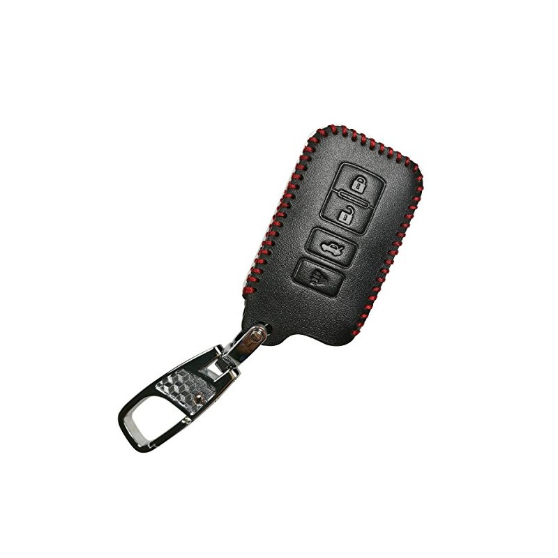 Leather Smart Key Fob Remote Cover for Toyota Vehicles