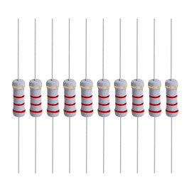 YOKIVE 100pcs Metal Oxide Film Resistors Axial Lead Resistors Maintain Normal Circuit Operation for Power Equipment Gray 1W 2.2K Ohm