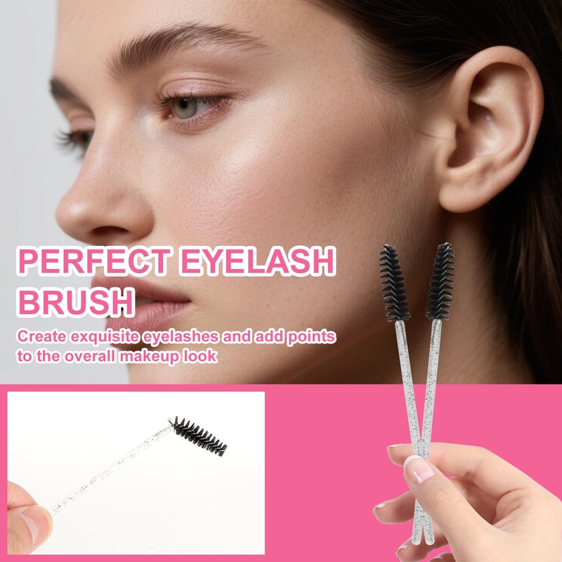 WOKICOR Pack of 30 Eyelash Brush Tube, Mascara Wands, Eyelash