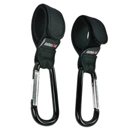 Babies1st Pram Hooks, Pram Hooks, Carabiner Pram Attachment for Changing Backpack, Pack of 2, Black