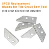 Coitak 5 Pieces Replacement Blades for Tile Grout Saw Angled