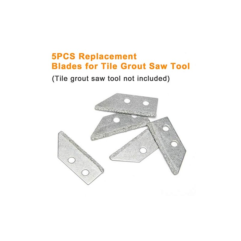 Coitak 5 Pieces Replacement Blades for Tile Grout Saw Angled
