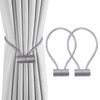 Magnetic Curtain Tiebacks Black Pack of 2, Curtain Tiebacks Buckles