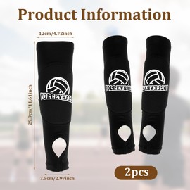 Ymapinc 1 Pairs Volleyball Arm Sleeves, Volleyball Wrist Guard Protection Pads and Thumbhole for Adults Women Men
