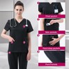 Leaddol Scrubs for Women Set V-Neck Scrub Top & Cargo