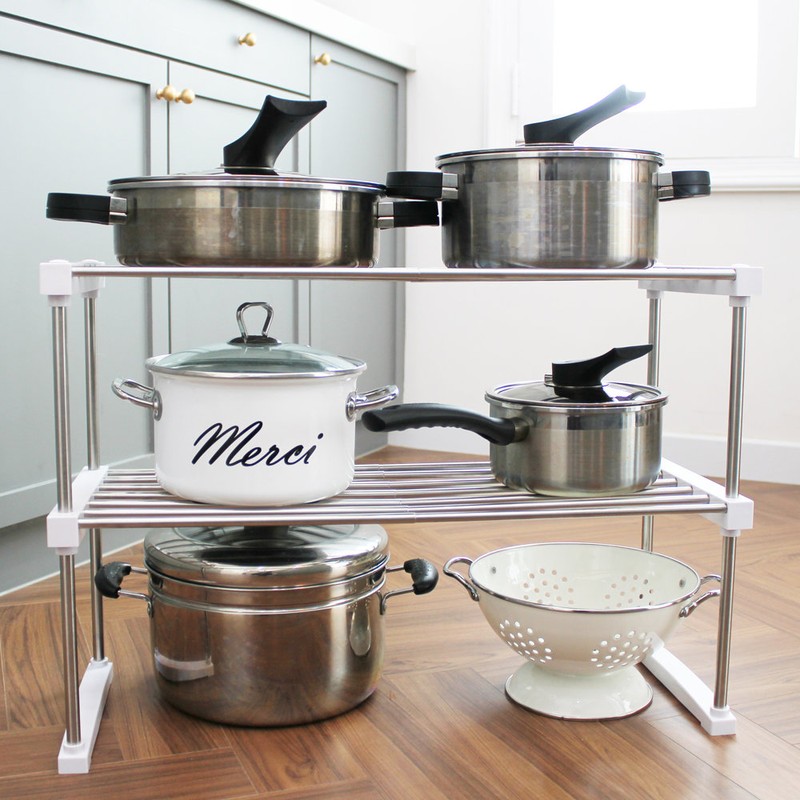 Login width adjustable kitchen shelf sink shelf sink organization, 2