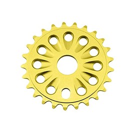 ALTALINE Bicycle Alloy 25 Teeth Chainring/Sprocket BMX Style Bike, Multiple Colors (Gold)