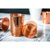 HEALTHANDWEALTH Copper Tumblers - 350ml (11.8 fl. oz.) for Pure
